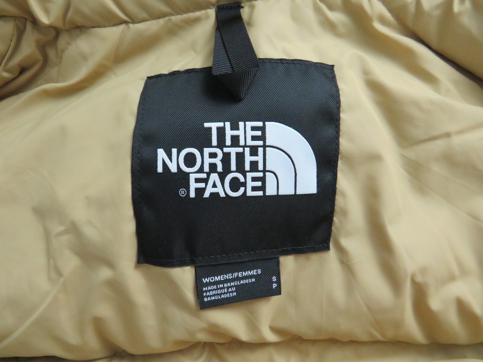 Pre-owned The North Face Womens  1996 Retro Nuptse Puffer 700-down Hooded Jacket - Almond In Beige