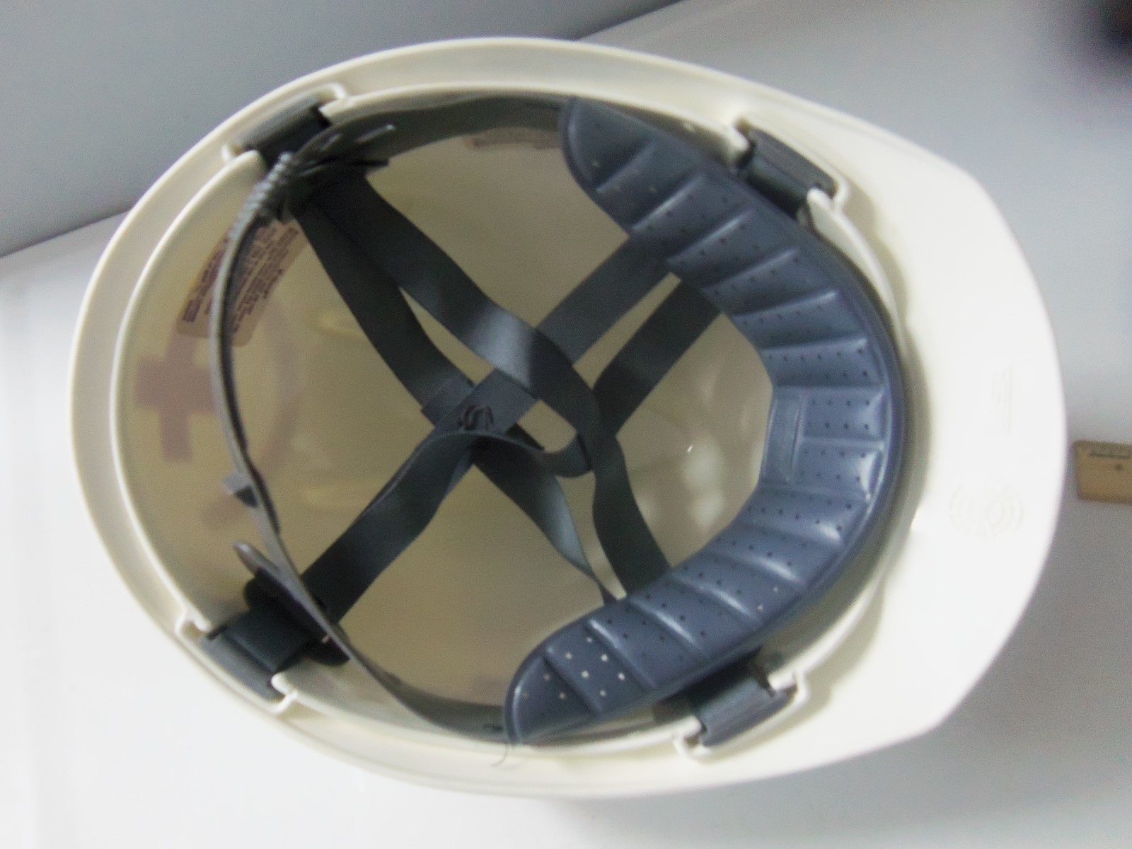 Vintage American Red Cross MSA V-Guard Size Adjustable Hard Hat