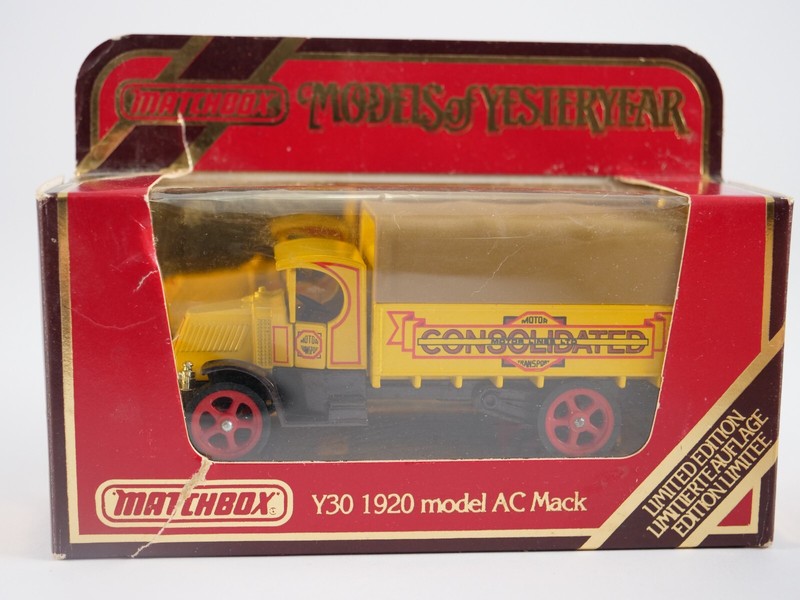 Matchbox Y30 1920 Model Ac Mack - ModÃ¨Le Limited Edition - BoÃ®Te D'Origine