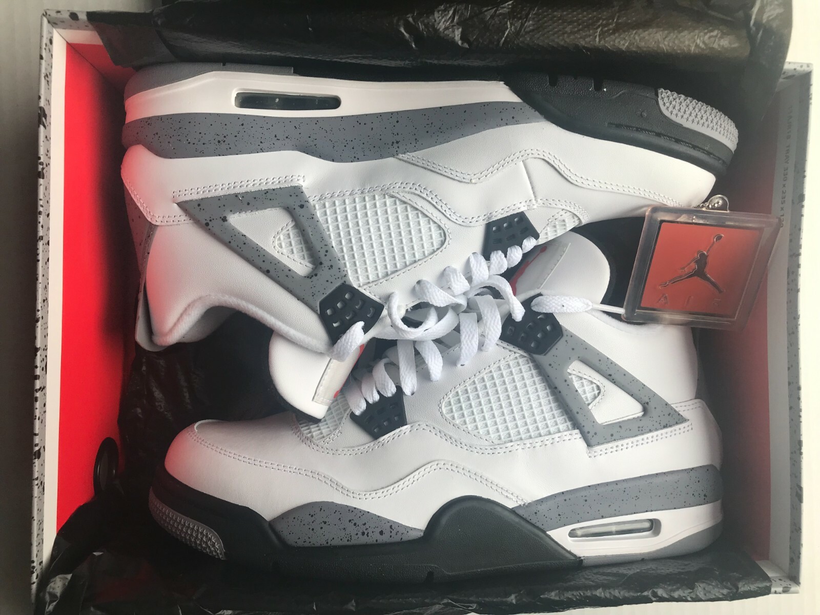 Nike Air Jordan 4 Retro White Cement 2012 Mens Size 10.5