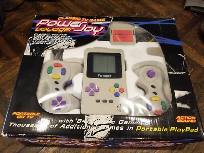 Power Joy Voyager Classic Handheld Gaming System 2 Controllers  Gameboy knockoff