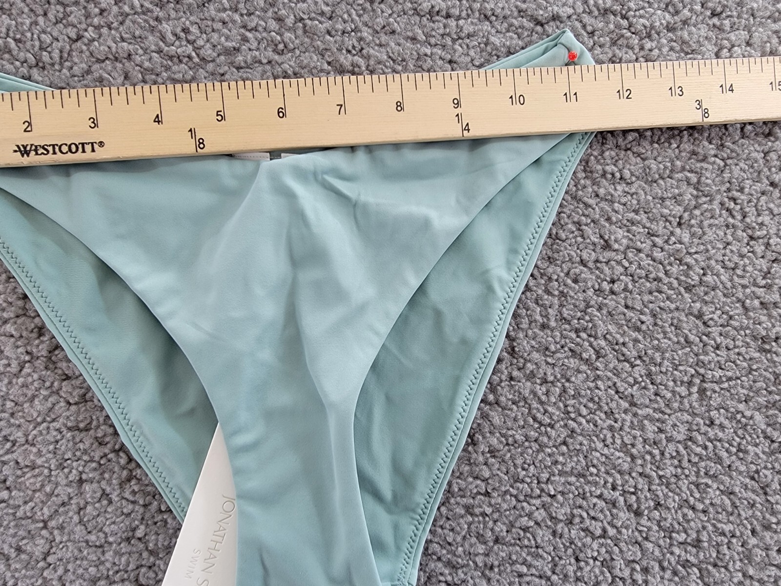 Jonathan Simkhai Zola Bikini Bottoms Women's XS Surf Solid Elastic Waist Pull On - Picture 5 of 16
