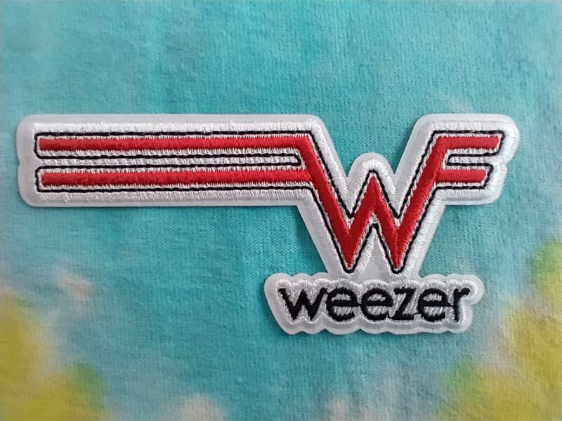 Weezer Red Logo 4 Inch Iron On Patch