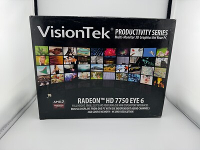 VISIONTEK RADEON HD 7750 EYE 6 2GB GDDR5 6X MINI DP GRAPHICS CARD - [FULL KIT]