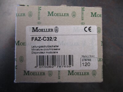 NEW MOELLER KLOCKNER 6A BREAKER FAZ-C32/2 NEW IN BOX QUANTITY