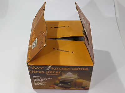 Vintage 1984 Oster Kitchen Center Citrus Juicer Accessory 952-06 Almond