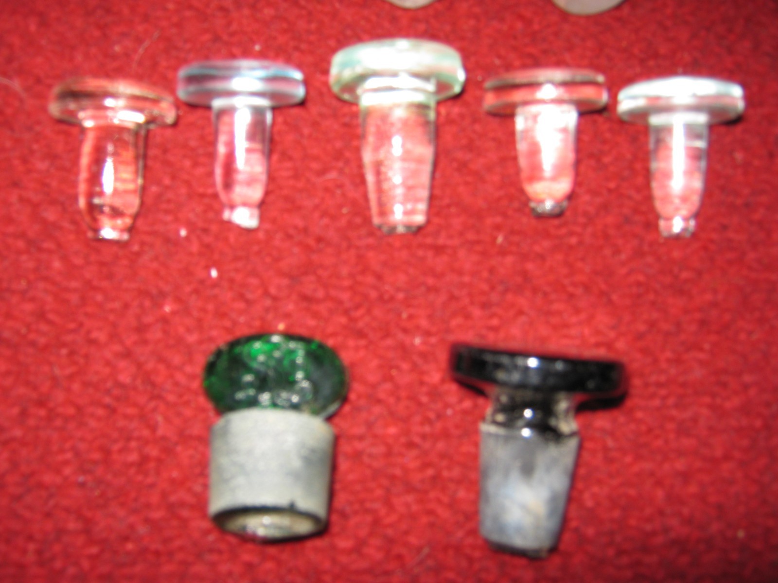 Vintage Glass Bottle Stopper Lot of 19