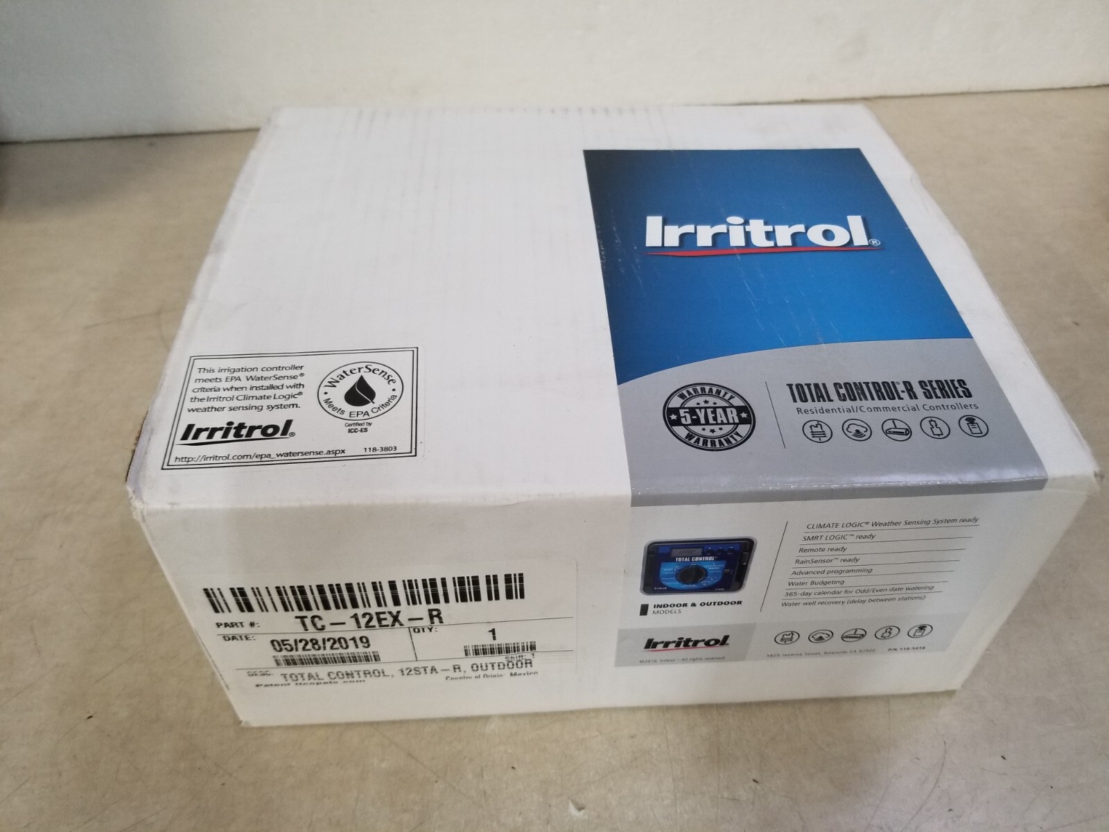 Irritrol 12 Station Total Control Sprinkler Controller TC12EXR
