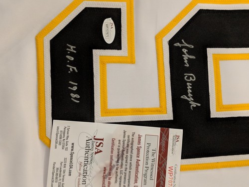 John Bucyk Signed Jersey Autographed Custom Jersey Boston Bruins JSA COA