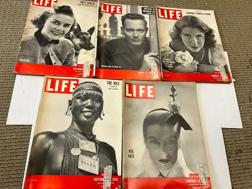 LIFE MAGAZINES 1950 December 20 March 20 January 29 November