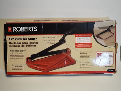 ROBERTS Vinyl Tile Cutter 12  Vinyl Tile Cutter Easy Grip