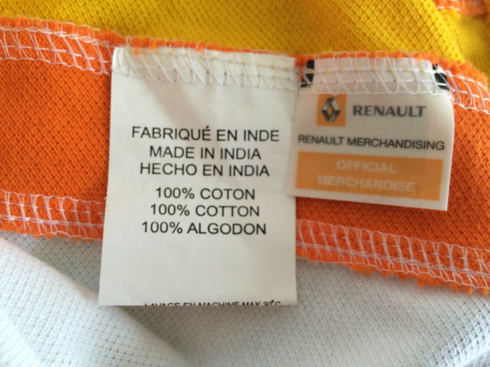 ING Renault F1 Team Mens Polo Golf Shirt Small White Logo Print Official Product