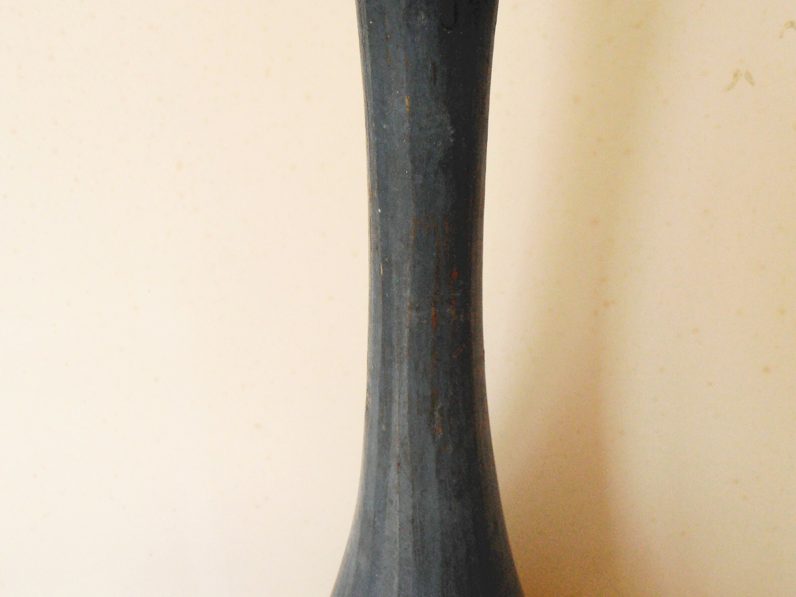 Antique Native American wooden Mallet basket making tool original blue paint