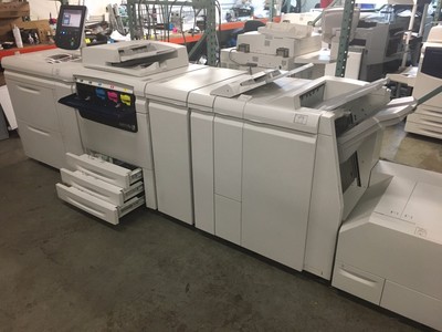 Xerox Color J75 w/ LCT, Booklet Maker, Bustle Fiery, SquareFold Trimmer