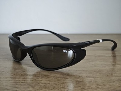 Bolle Downdraft 10829 Black Wrap Around Sunglasses Made in France - NOS