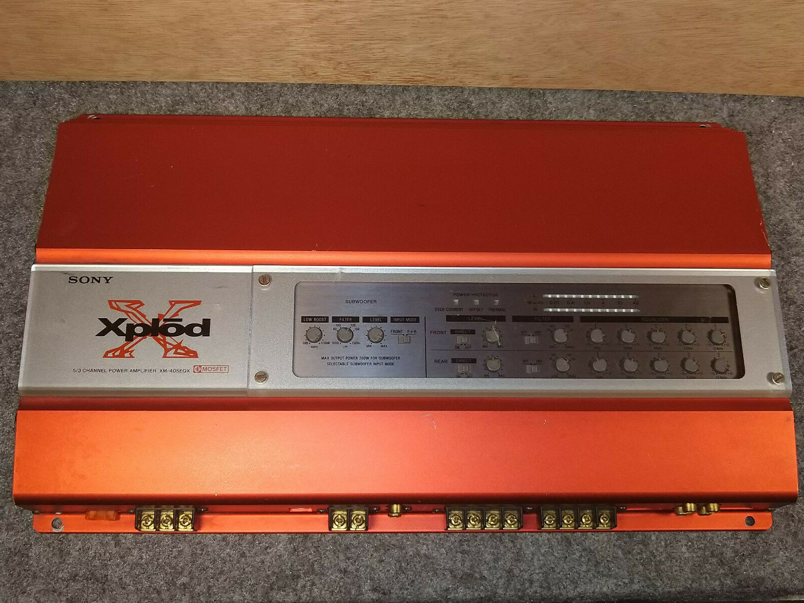 2021年最新入荷 SONY ５ 3チャンネルパワーアンプ XM-405EQX asakusa
