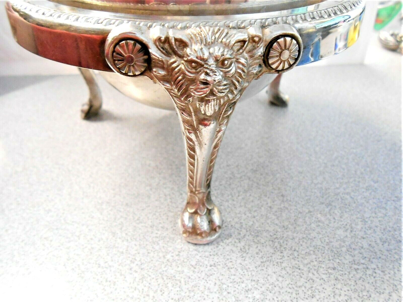 Vintage Metal Silverplate B ROGERS Roll Top BUTTER DISH Server 273 No Liner