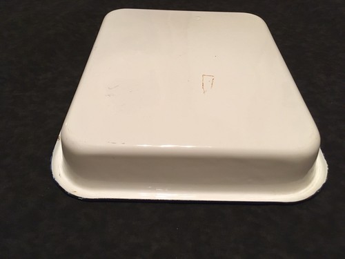 Vintage White Enamel Film Developing Tray 11