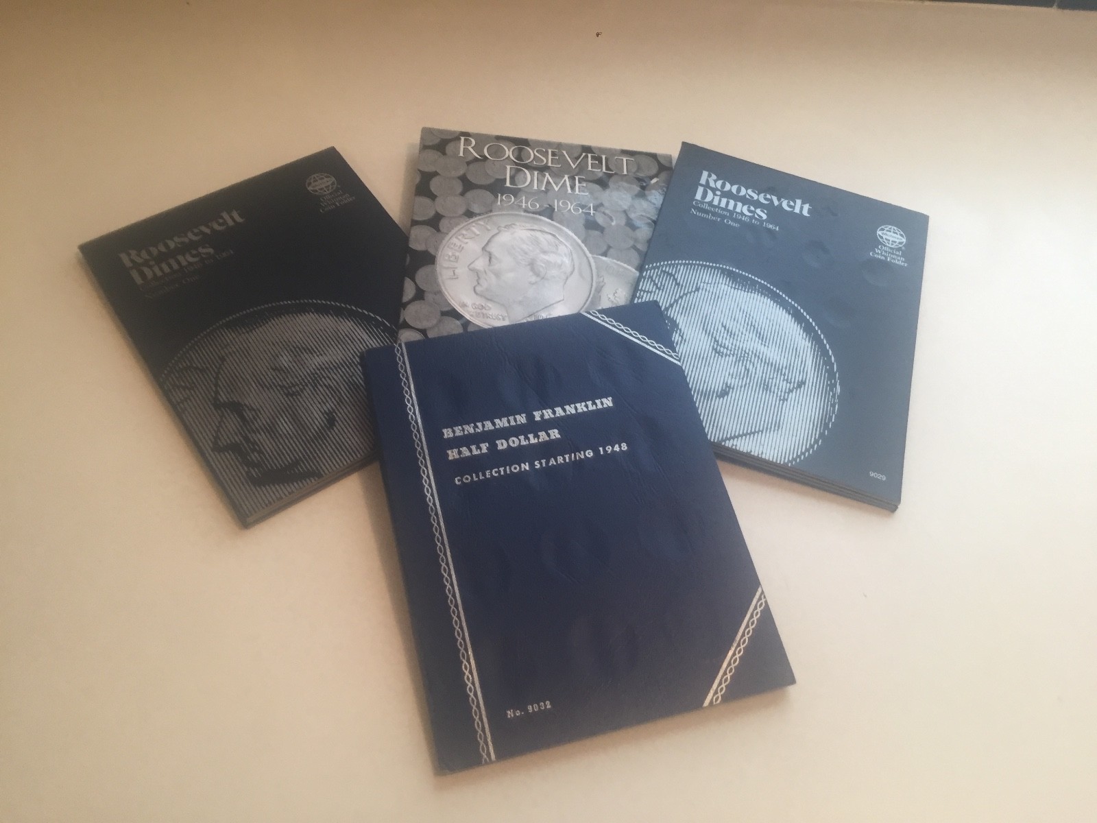 Lot of Silver Roosevelt Dimes - 1946-1964, plus half dollars