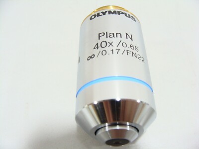 Olympus Plan N 40x / 0.65 Infinity .17 FN22 UIS2 Microscope Objective Lens BX CX