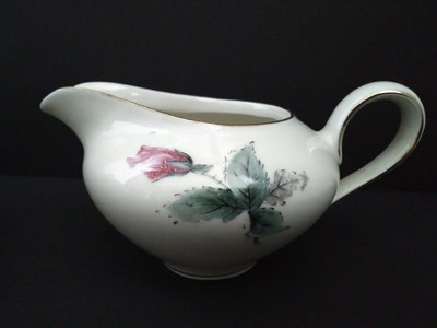 royal krister germany kpm sugar with lid & creamer vintage roses gold trim biege