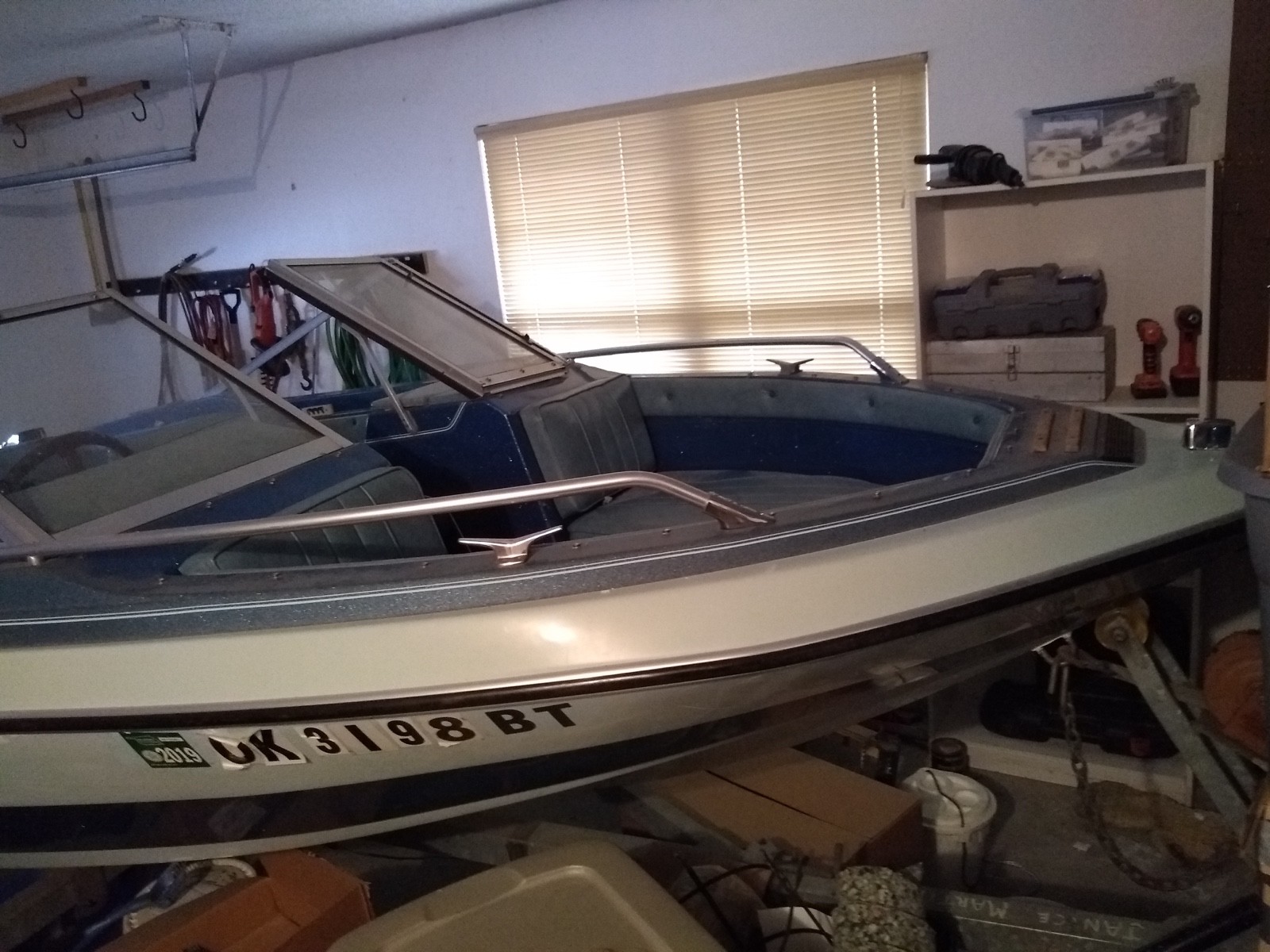 1981 Glastron SV167 Powerboat w Motor & Trailer, Sapulpa OK No Fees & No Reserve