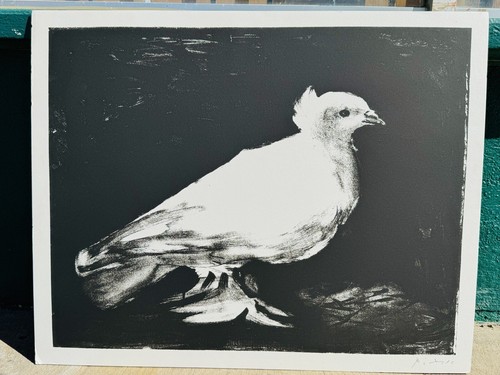 1960's Mid Century Modern Expressionist Pablo Picasso Dove
