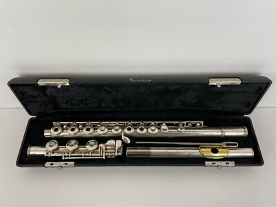 GEMEINHARDT 3B LTD SOLID SILVER STERLING OPEN HOLE FLUTE IN CASE 479467
