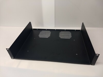 Atlas Sound: SH19-3A-052, 2 Unit, 19'' Rack Vented Mount Shelf, Black