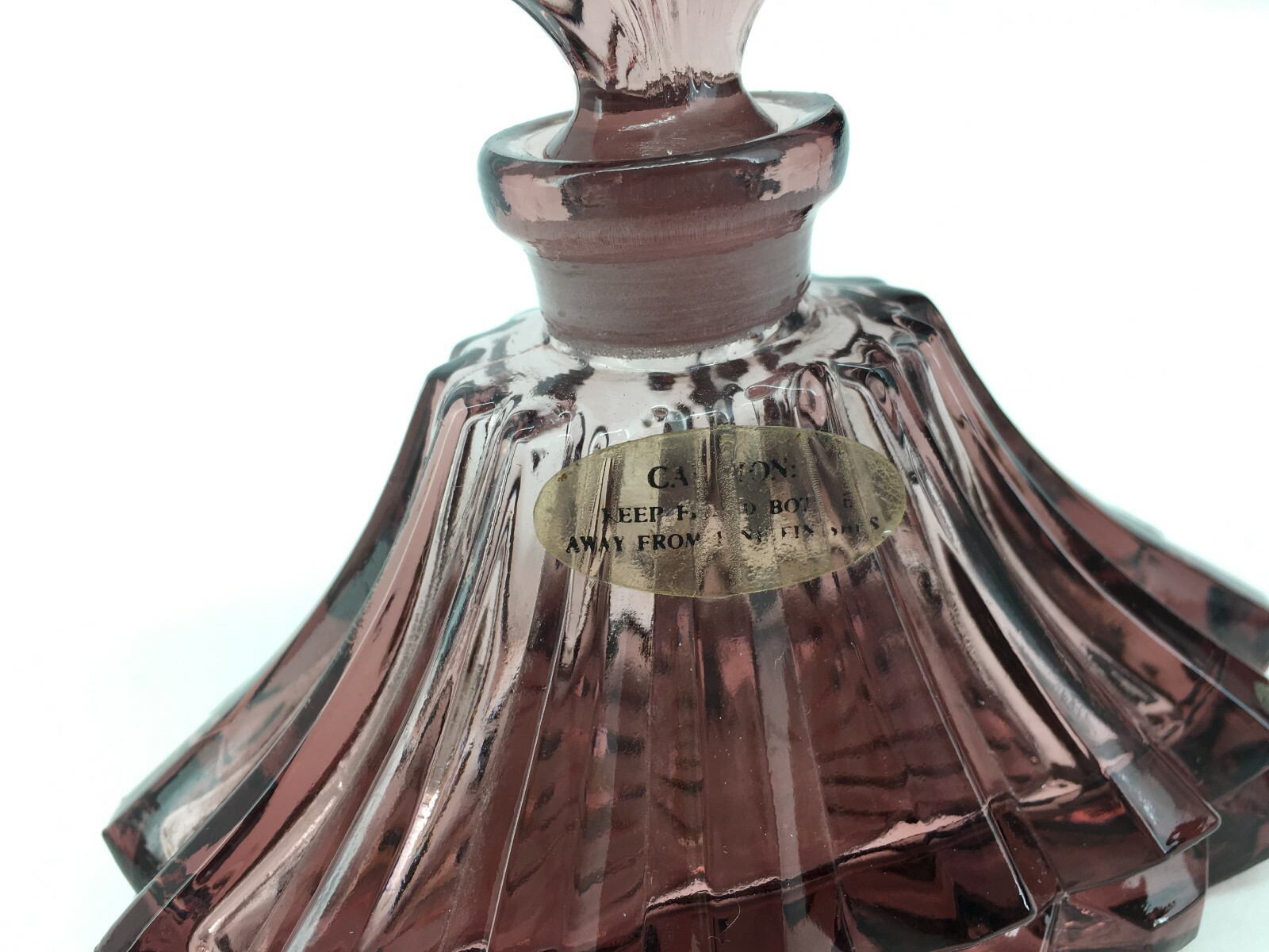 Antique Purple Glass Perfume Bottle