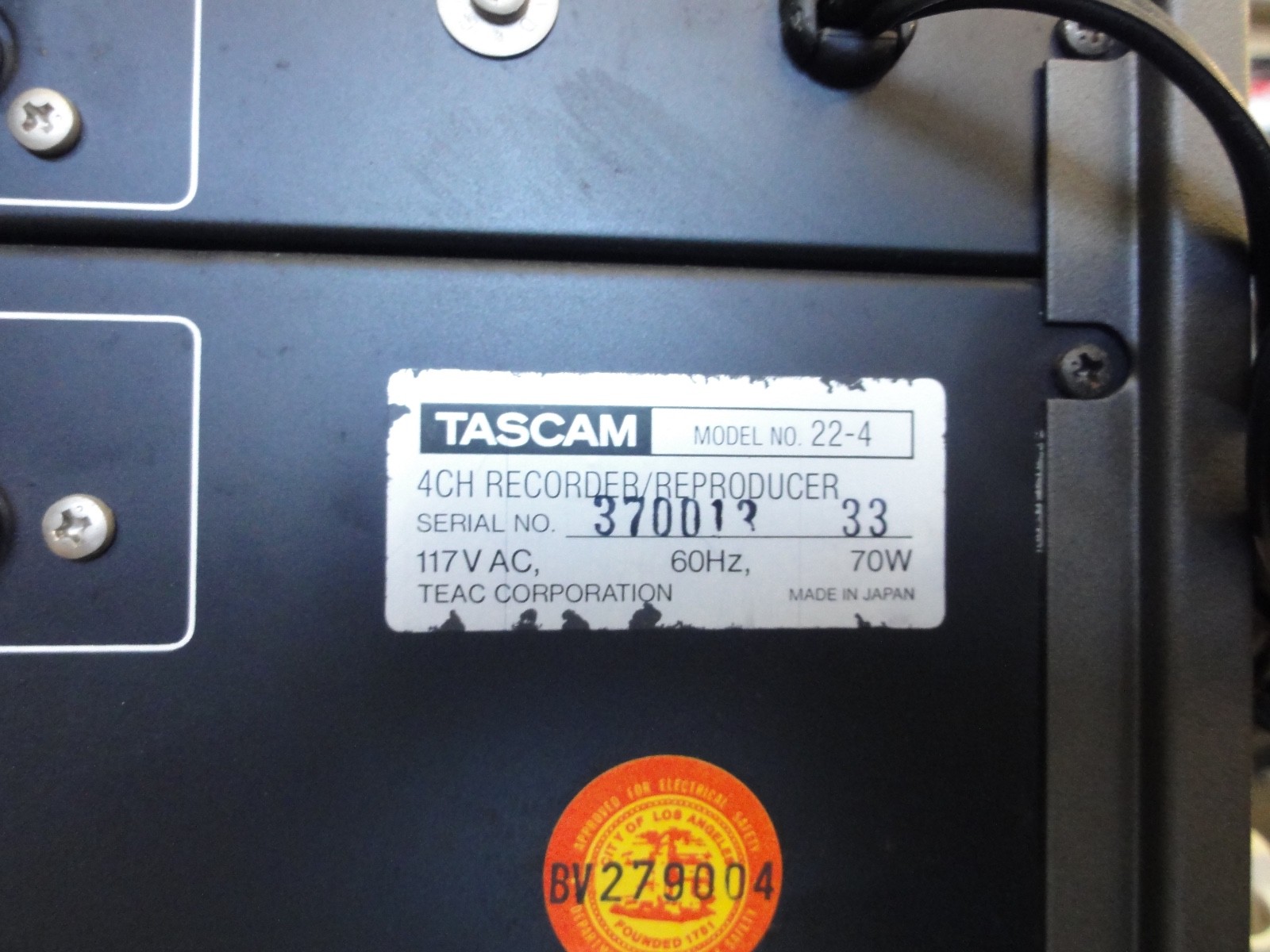 TASCAM 22-4 reel to reel 4 channel quadrophonic tape recorder TEAC