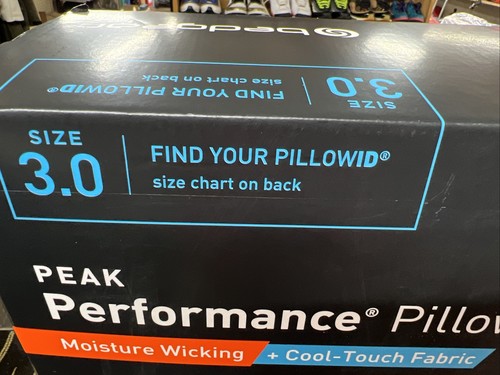 Bedgear Peak Performance Pillow 3.0  AHP96AMW1MQ Size 3.0 Moisture Wicking Cool
