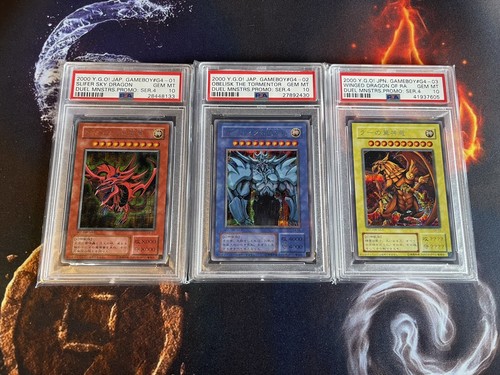 YuGiOh Japanese Egyptian God Card Set Slifer Obelisk Ra G4