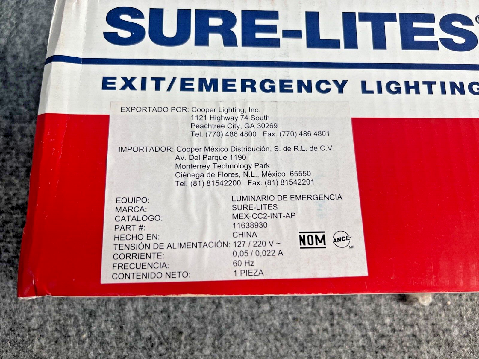 Sure-Lites Exit /  Emergency Light - White