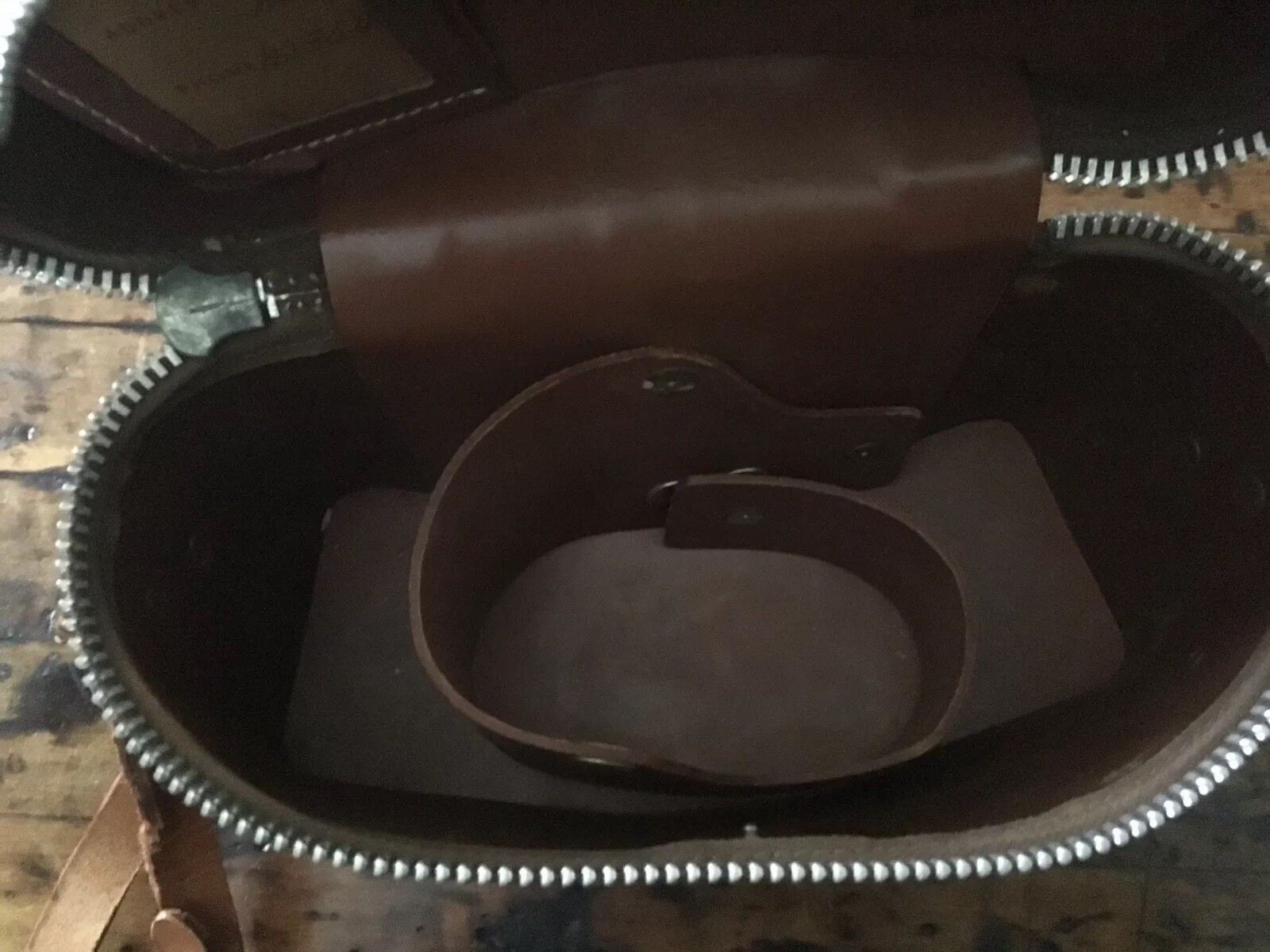 Vintage Leather Camera Bag Bell & Howell Universal Camera Bag Top Grain Cowhide