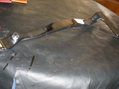 VINTAGE BARBER KOCHS CHAIR PART--SIDE RAIL FRESH CHROMED