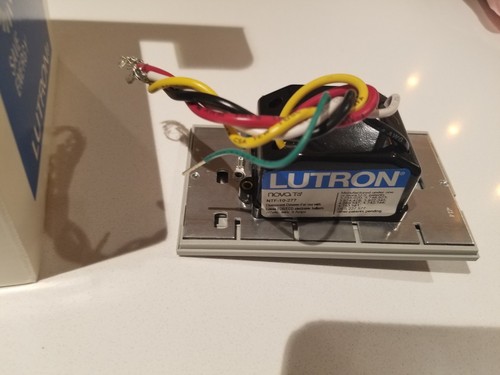 Lutron NTF-10-277-GR Grey Fluorescent Dimmer. Nova T FDB/ECO