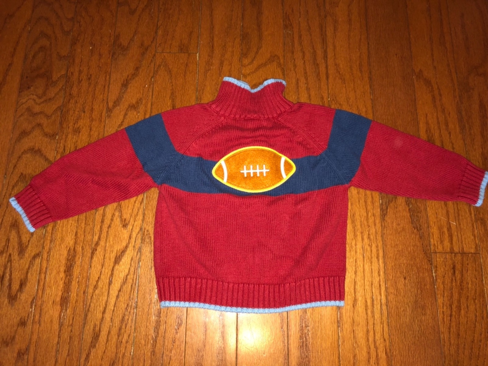 Baby Toddler boy Gymboree Football red football sweater 18-24 months