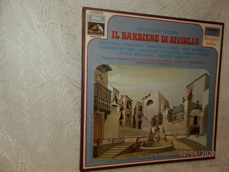 Rossini Il Barbiere Di Siviglia L. Molajoli La Voce Del Padrone 3c 053-00697/8