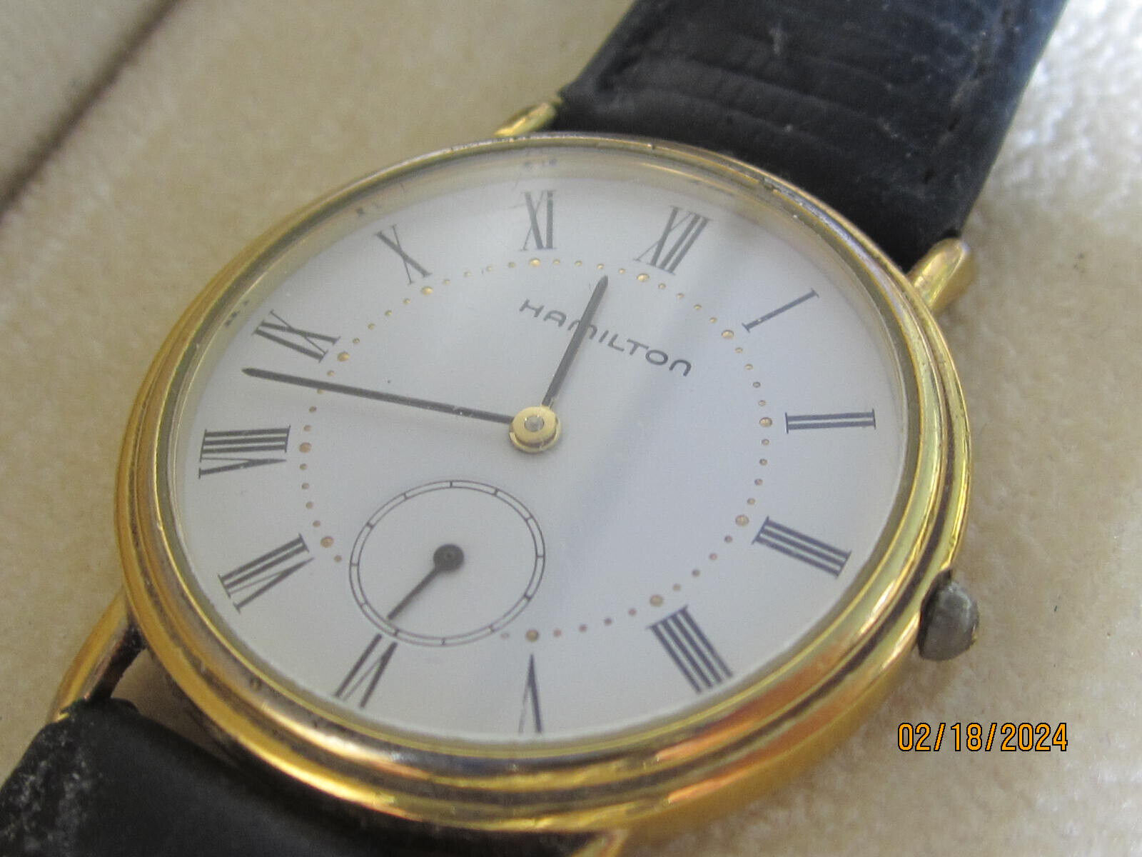 Men's HAMILTON Registered Edition 6210 Quartz Watch AS IS w Men's HAMILTON Registered Edition 6210 Quartz Watch AS IS w