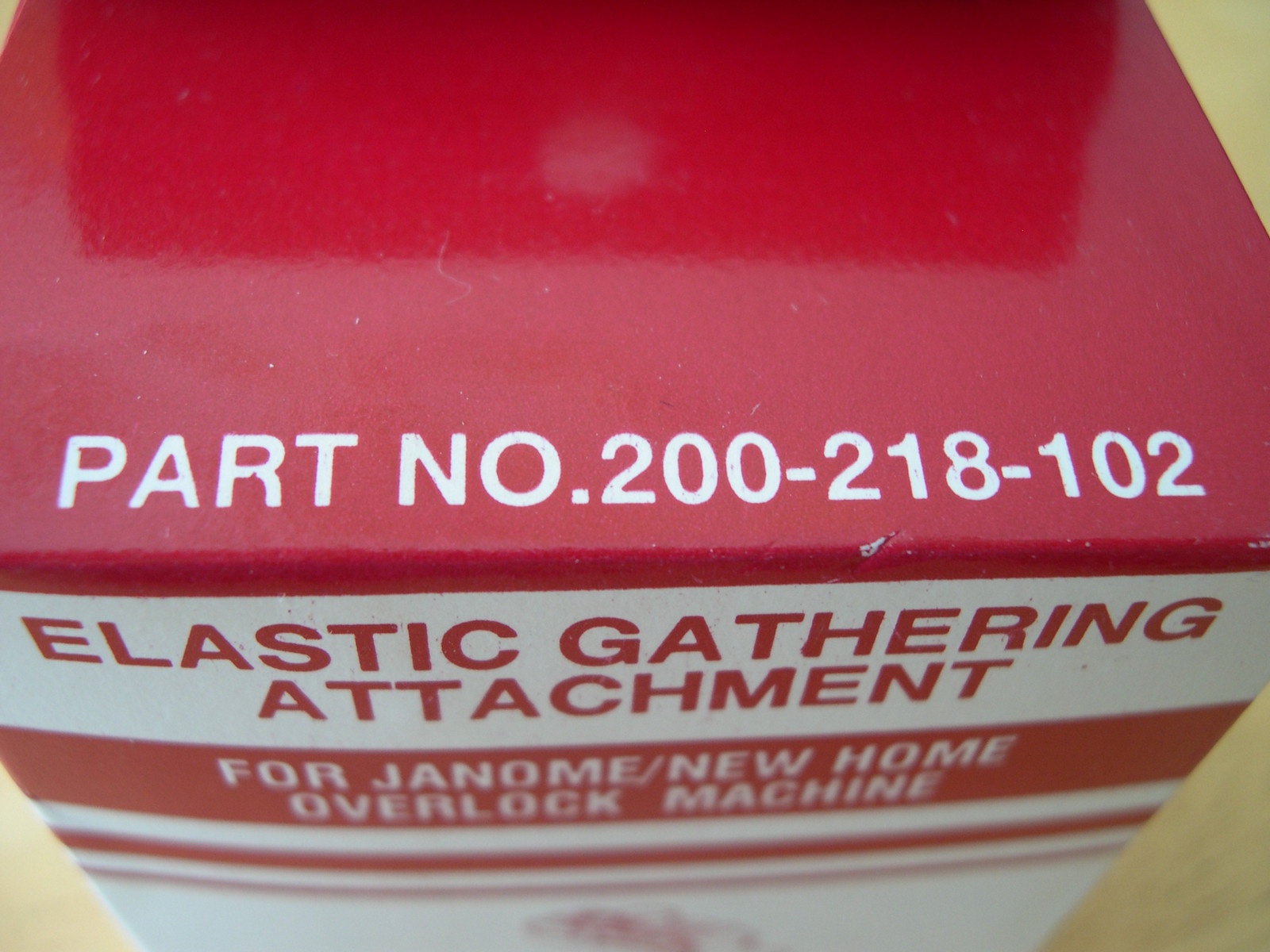 Janome New Home Overlock Machine Elastic Gathering Attachment 200-218-102 Foot