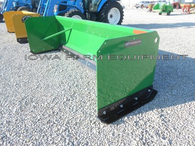 Snow Pusher 10' Global John Deere Quick Attach:Worksaver,Rubber Edge, 36