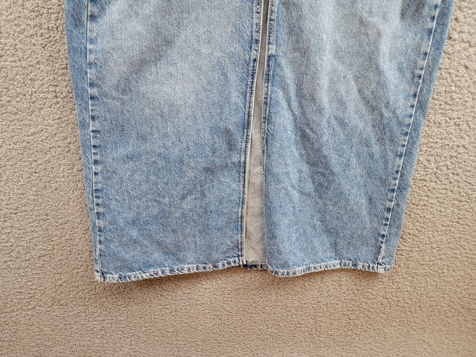 Free People We The Free Come As You Are Denim Maxi Skirt Women's 0 Medium Indigo - Picture 4 of 16