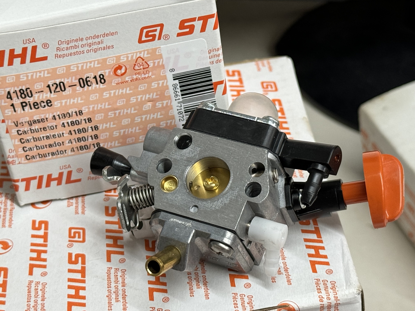 STIHL OEM ZAMA CARBURETOR 4180 120 0618 / 0615  4180/18 KM111 FC111 HT102 HT103 - Picture 4 of 4