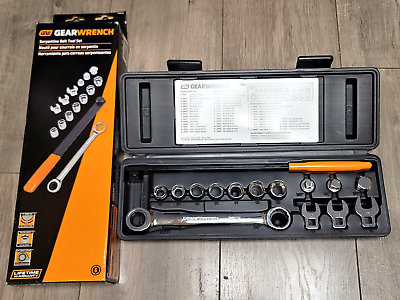 Gearwrench 15pc PRO Ratcheting Serpentine Belt Tool Set w Case 3680D