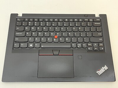 Original Lenovo ThinkPad X390 Palmrest Touchpad US/EN Keyboard Speakers Assembly