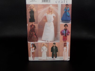   VOGUE #9531 - BEAUTIFUL BARBIE SIZED BRIDAL & TROUSSEAU WARDROBE PATTERN  FF