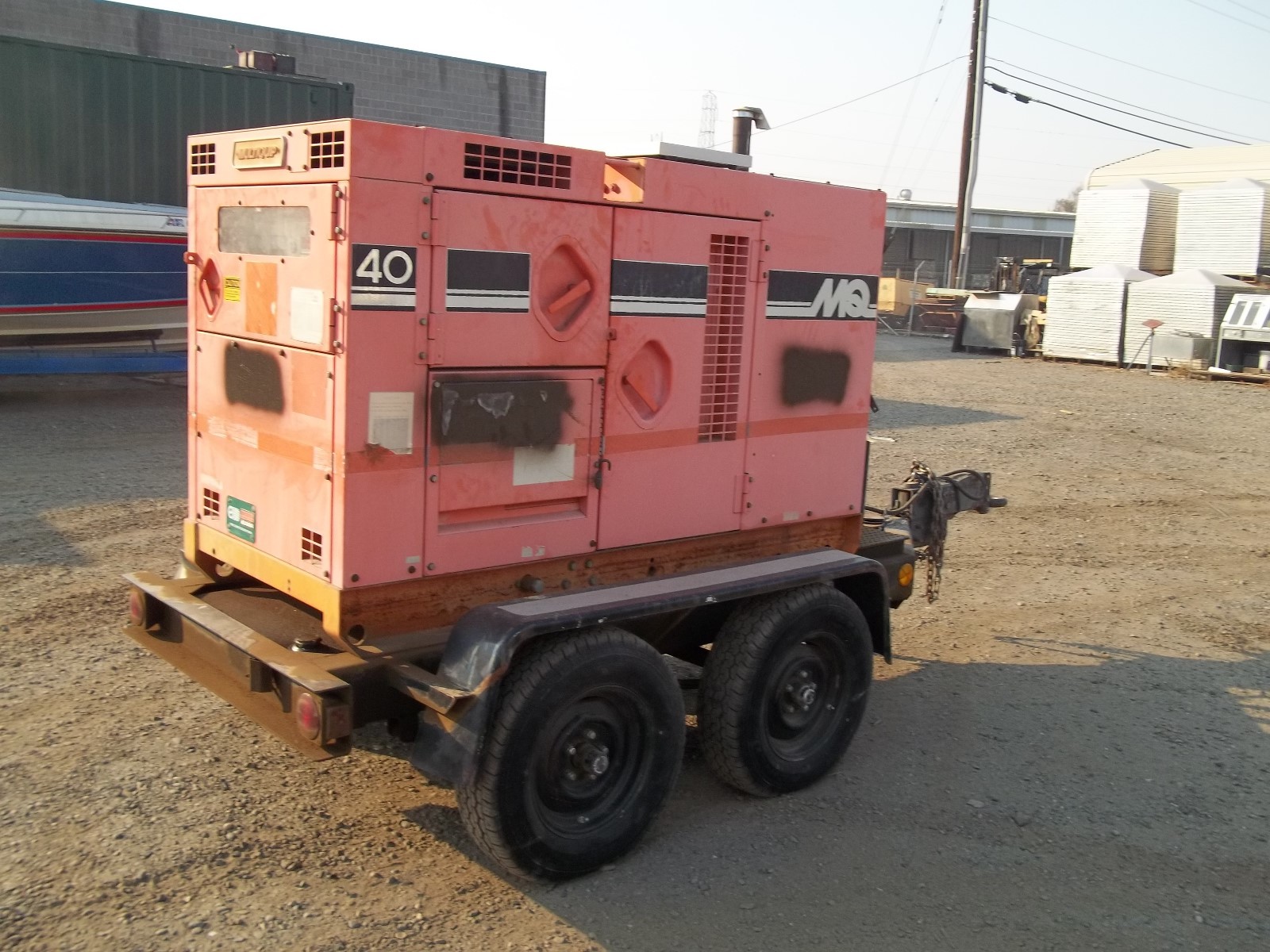 Multiquip 40 KVA Whisper Watt on Trailer