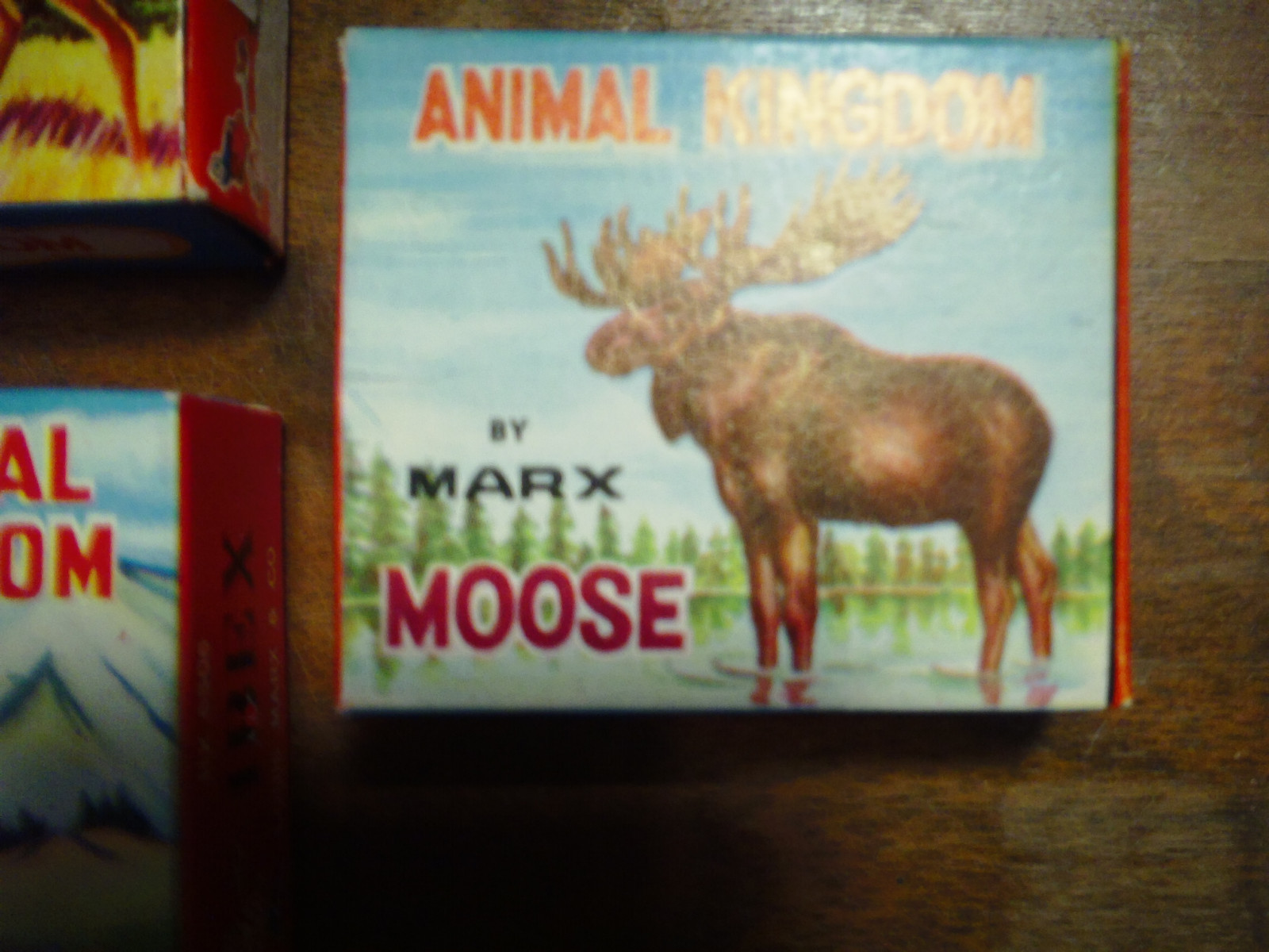 Lot of 8 Vintage Louis Marx CO Plastic Animals Animal Kingdom Figures In Box