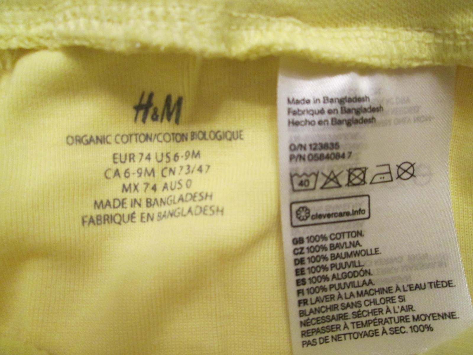 3pc H & M Infant Girls Pastel Pants Leggins Sz 6-9M